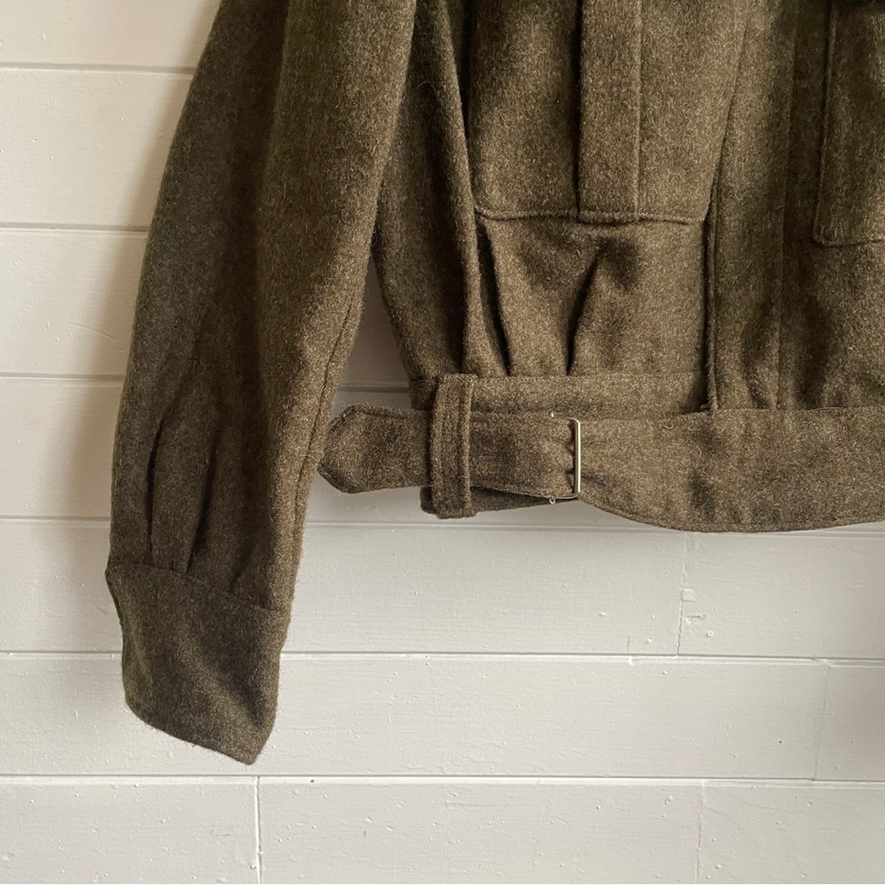 VINTAGE Dutch Military Bluvend Motecht Mitin Wool Moto Coat - Picture 6 of 6